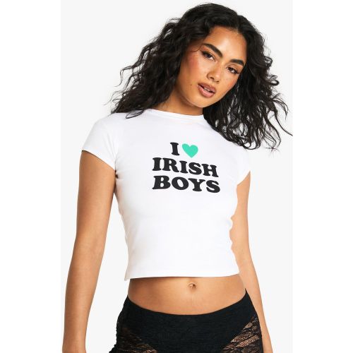 T-Shirt Pour Bébé À Imprimé St Paddys I Love Irish Boys - 34 - boohoo - Modalova