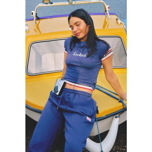 T-Shirt Court À Imprimé Crochet - 34 - boohoo - Modalova