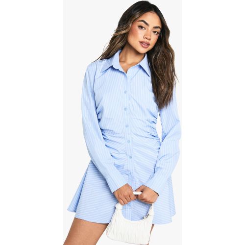Robe Chemise Rayée Cintrée - 36 - boohoo - Modalova
