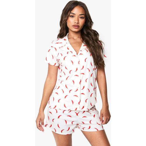 Ensemble De Pyjama À Manches Courtes Et Short - 34 - boohoo - Modalova