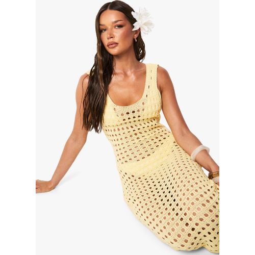 Robe Longue De Plage En Crochet - S - boohoo - Modalova