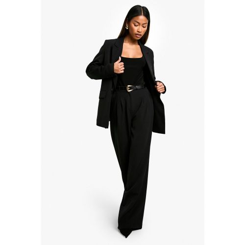 Pantalon De Costume Plissé Tissé - 40 - boohoo - Modalova