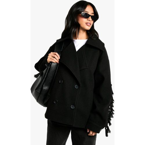 Petite" - Veste Effet Laine À Pompons - 34 - boohoo - Modalova