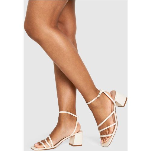 Chaussures À Talon Et Perle - Blanc Écru - 36, Blanc Écru - boohoo - Modalova