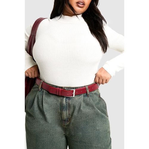 Grande Taille - Ceinture Boyfriend À Boucle - One Size - boohoo - Modalova