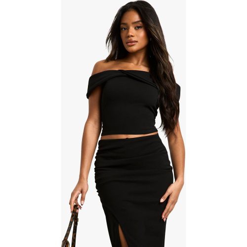 Ensemble En Tissu Crêpe À Col Bateau - 34 - boohoo - Modalova