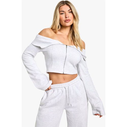 Sweat Zippé À Manches Longues - S - boohoo - Modalova
