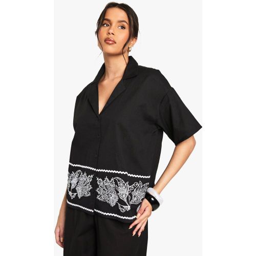 Chemise À Broderies - 34 - boohoo - Modalova
