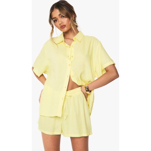 Ensemble Avec Chemise À Manches Courtes Et Short - 34 - boohoo - Modalova