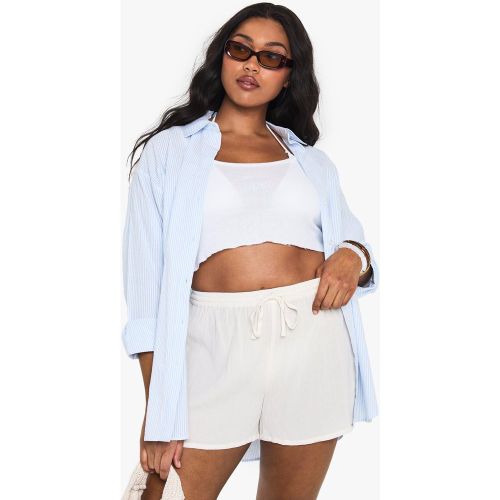 Grande Taille - Short De Plage - Blanc Écru - 44, Blanc Écru - boohoo - Modalova
