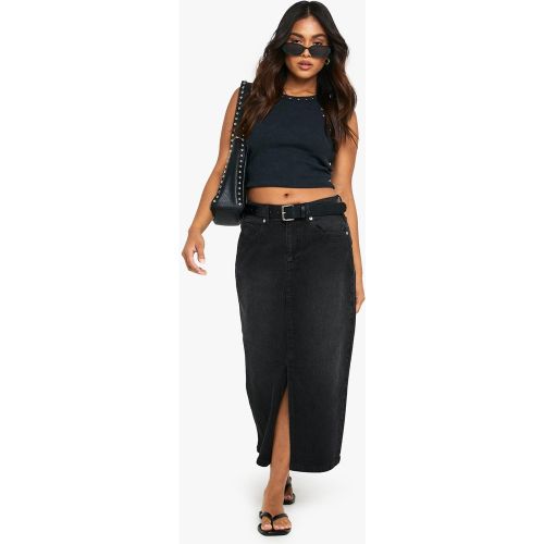 Petite" - Jupe Longue En Jean - 34 - boohoo - Modalova