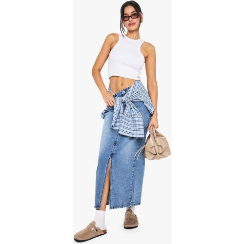 Tall" - Jupe Longue En Jean - 36 - boohoo - Modalova