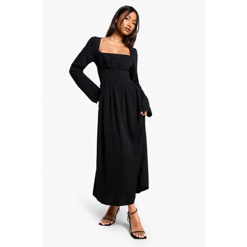 Robe Champêtre Mi-Longue Texturée - 38 - boohoo - Modalova