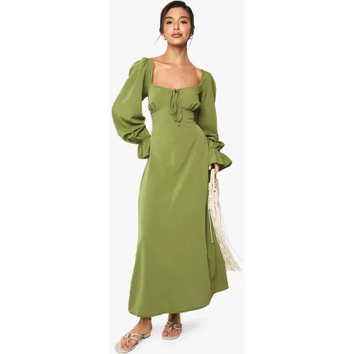 Robe Champêtre Longue Texturée - 36 - boohoo - Modalova