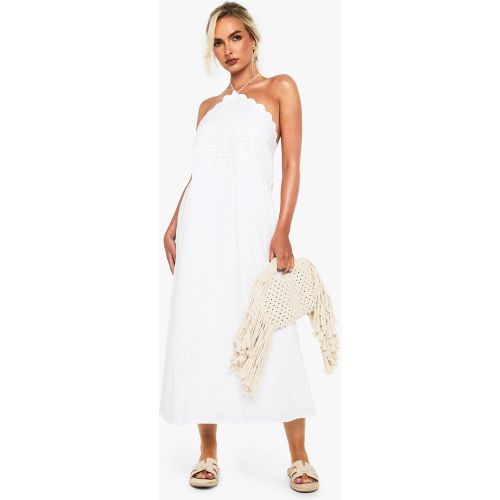 Robe Mi-Longue Dos Nu En Crochet - 36 - boohoo - Modalova