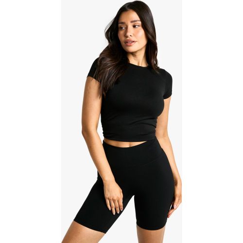 Tall" - Short Cycliste Premium Taille Haute - 36 - boohoo - Modalova
