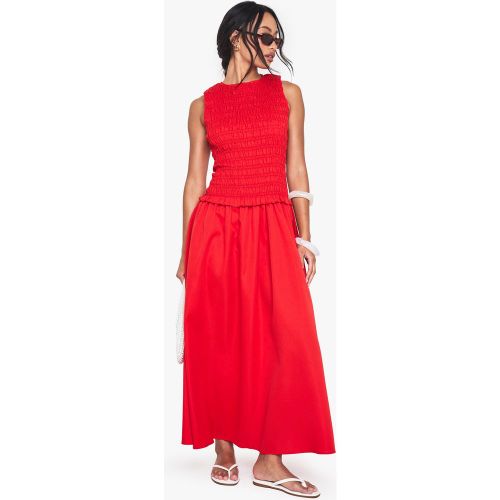 Robe Mi-Longue Froncée À Dos Nageur - 36 - boohoo - Modalova