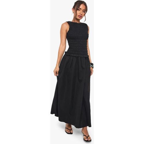 Robe Mi-Longue Froncée À Dos Nageur - 36 - boohoo - Modalova