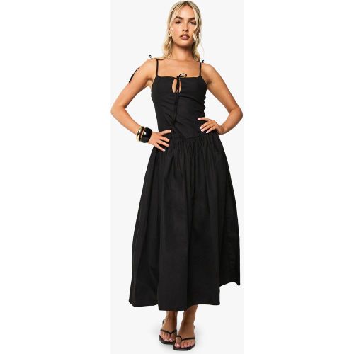 Robe Mi-Longue Nouée À Bretelles - 36 - boohoo - Modalova