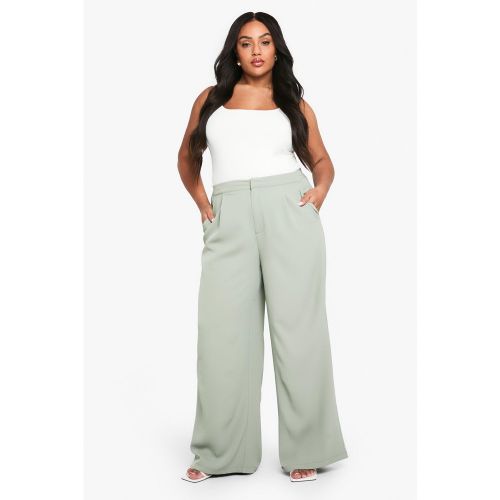 Grande Taille - Pantalon De Tailleur Élastiqué - 44 - boohoo - Modalova