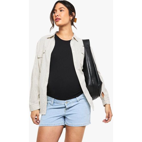 Maternité - Short De Grossesse Mom En Jean - 36 - boohoo - Modalova