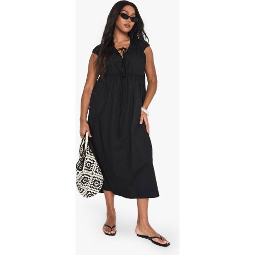 Grande Taille - Robe Mi-Longue Nouée - 44 - boohoo - Modalova
