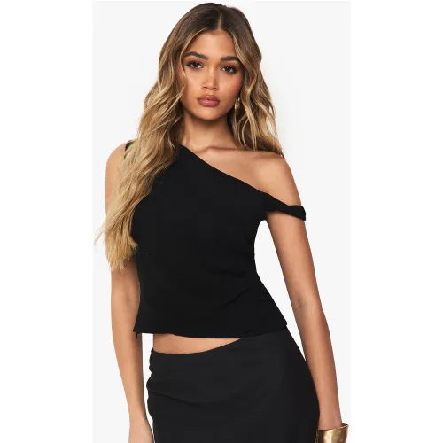 Crop Top Noué À Épaules Dénudées - 36 - boohoo - Modalova