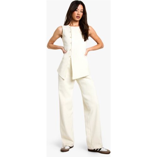 Tall" - Pantalon Large En Velours Côtelé - 36 - boohoo - Modalova