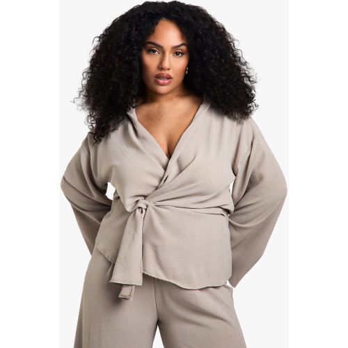 Grande Taille - Blouse Nouée - 44 - boohoo - Modalova