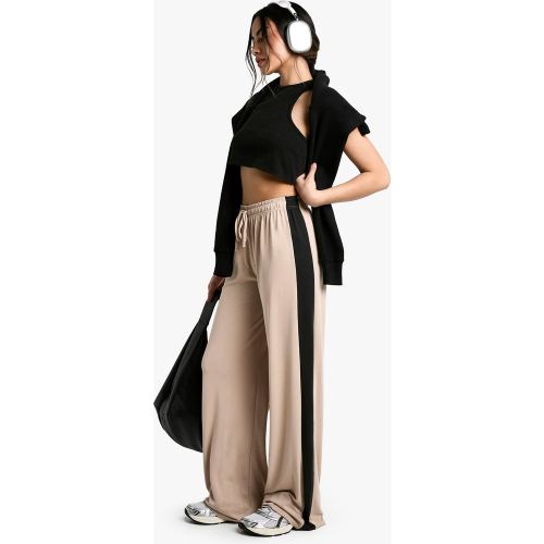 Pantalon Large En Jersey - 34 - boohoo - Modalova