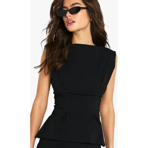 Top Sans Manches À Taille Cintrée - 34 - boohoo - Modalova