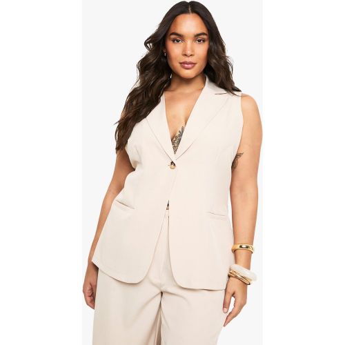 Grande Taille - Blazer Long Sans Manches - 44 - boohoo - Modalova