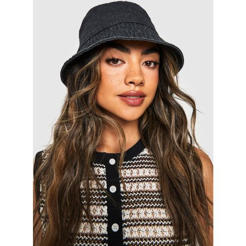 Bob En Denim Noir - One Size, Noir - boohoo - Modalova