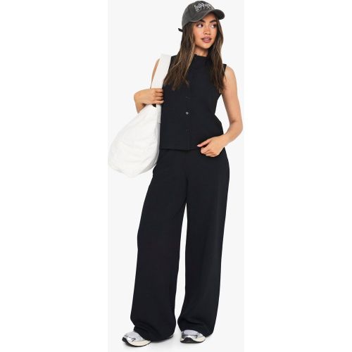 Ensemble Côtelé Avec Top Boutonné Et Pantalon - 34 - boohoo - Modalova