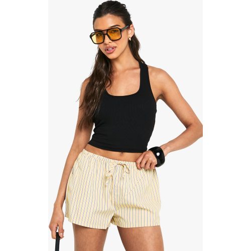 Débardeur Côtelé Rembourré À Dos Nageur - 34 - boohoo - Modalova