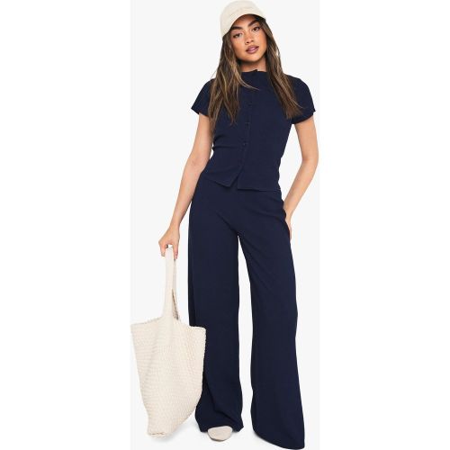 Ensemble Côtelé Avec Top À Manches Capées Et Pantalon - 34 - boohoo - Modalova