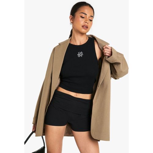 Short Plissé En Coton - 34 - boohoo - Modalova