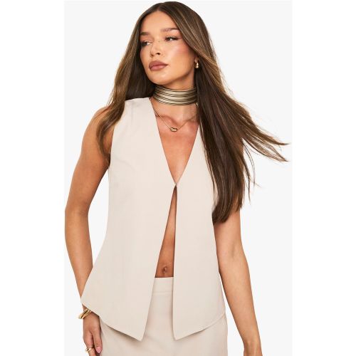Top Sans Manches - Blanc Écru - 34, Blanc Écru - boohoo - Modalova