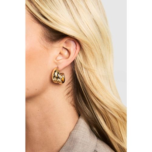 Doubles Créoles Dorées - One Size - boohoo - Modalova