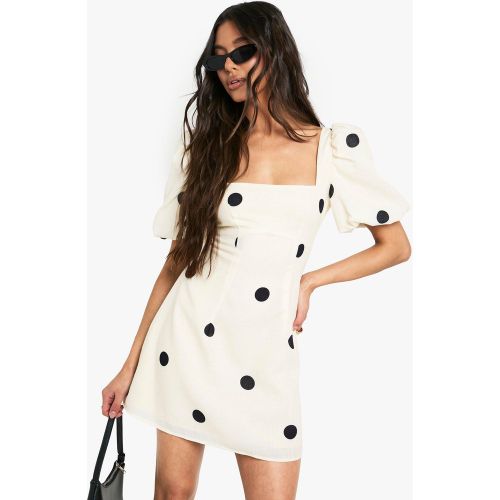 Robe Droite À Pois - 36 - boohoo - Modalova