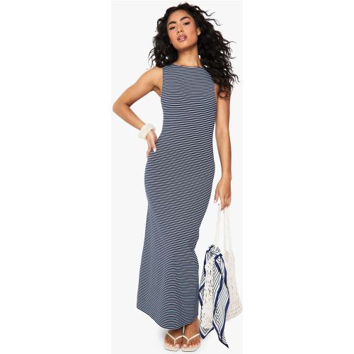 Robe Mi-Longue Rayée Nouée - 36 - boohoo - Modalova