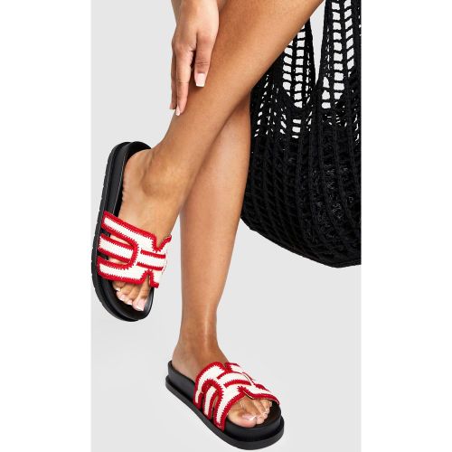Claquettes À Découpe Et Crochet - 37 - boohoo - Modalova
