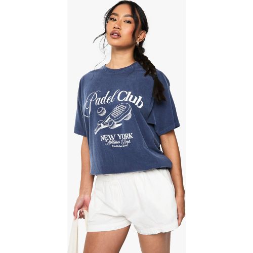 T-Shirt Oversize Surteint À Imprimé Padel - S - boohoo - Modalova