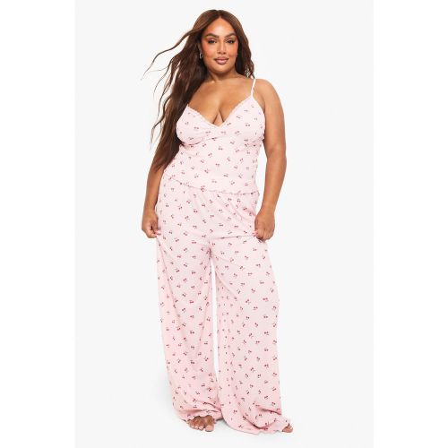 Grande Taille - Ensemble De Pyjama À Détails En Dentelle - 44 - boohoo - Modalova