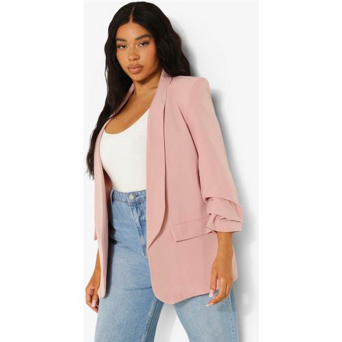 Grande Taille - Blazer À Manches Froncées - 44 - boohoo - Modalova