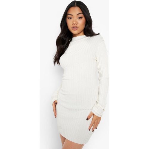 Petite" - Robe Pull À Col Roulé - Blanc Écru - 32, Blanc Écru - boohoo - Modalova