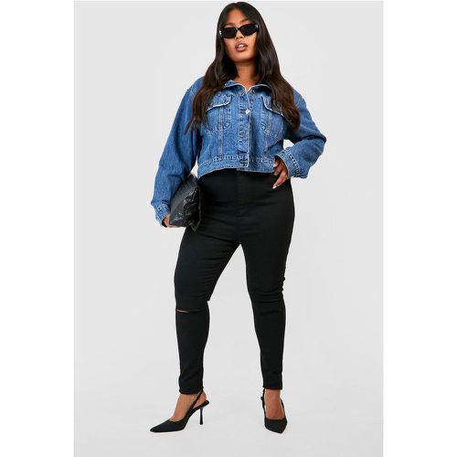 Grande Taille - Jegging Skinny Avec Genoux Déchirés - 56 - boohoo - Modalova