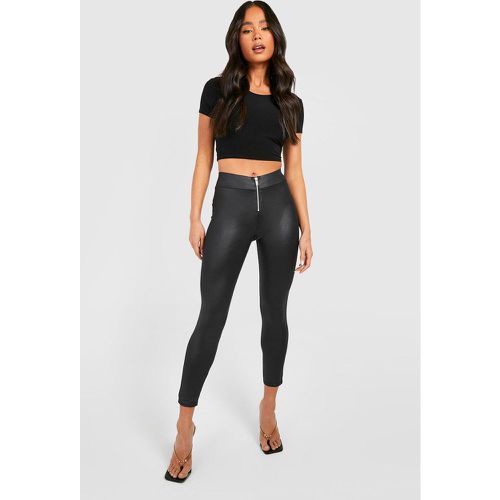 Petite" - Legging Zippé Effet Mouillé - 44 - boohoo - Modalova