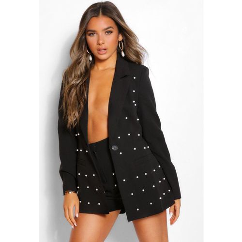 Petite" - Blazer Avec Fausses Perles - 44 - boohoo - Modalova