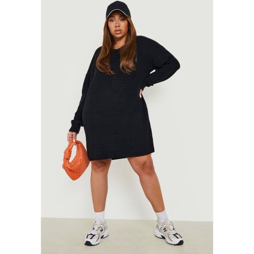 Grande Taille - Robe Pull À Col En V - 44-46 - boohoo - Modalova
